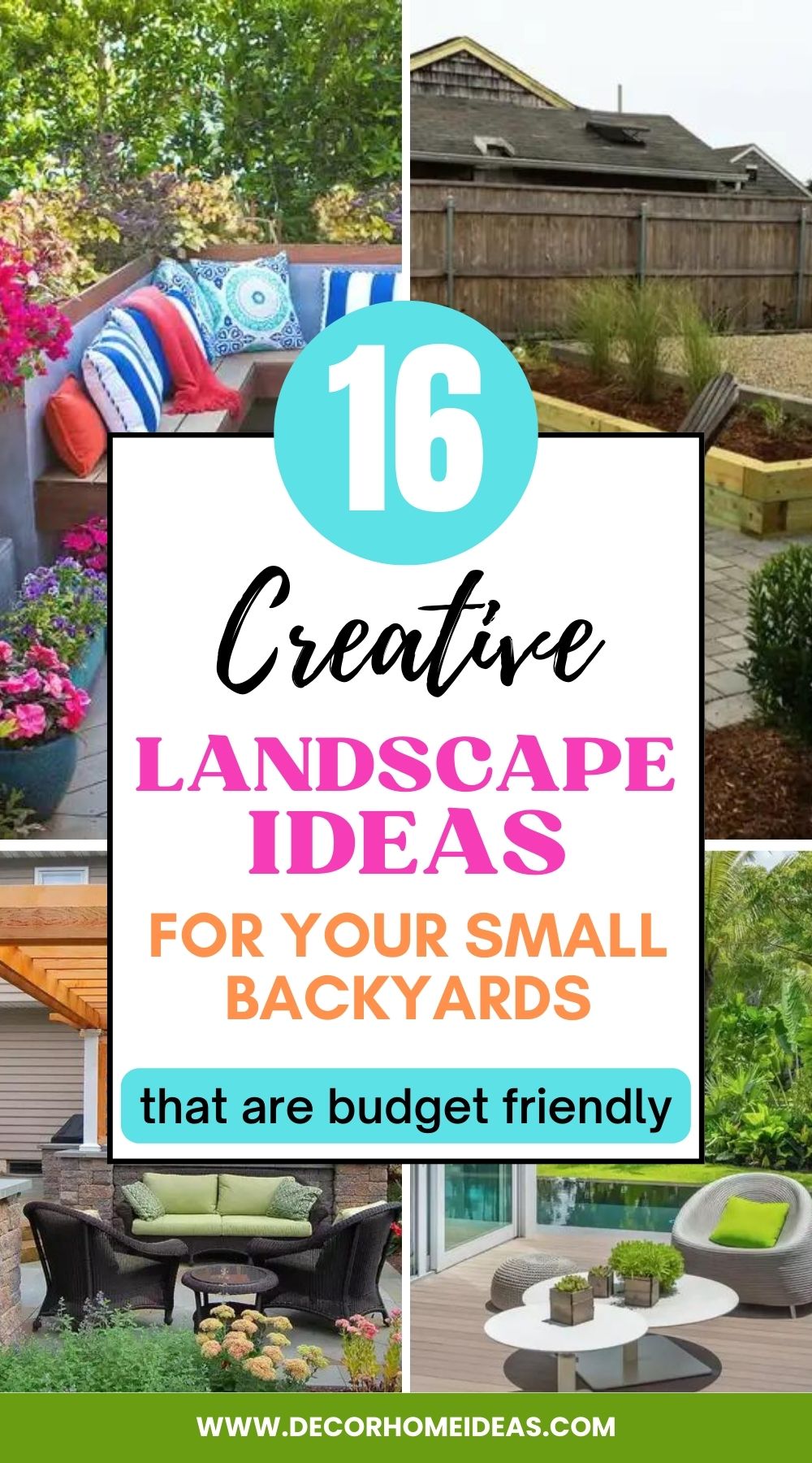 Make the most of a small backyard with these 18 big landscaping ideas! Create a beautiful outdoor space without sacrificing space.