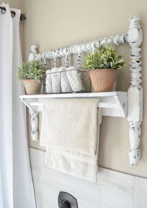 Cottage Style Towel Rack
