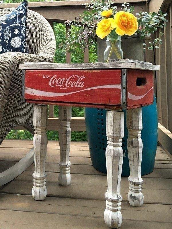 Repurposed Coca Cola Crate