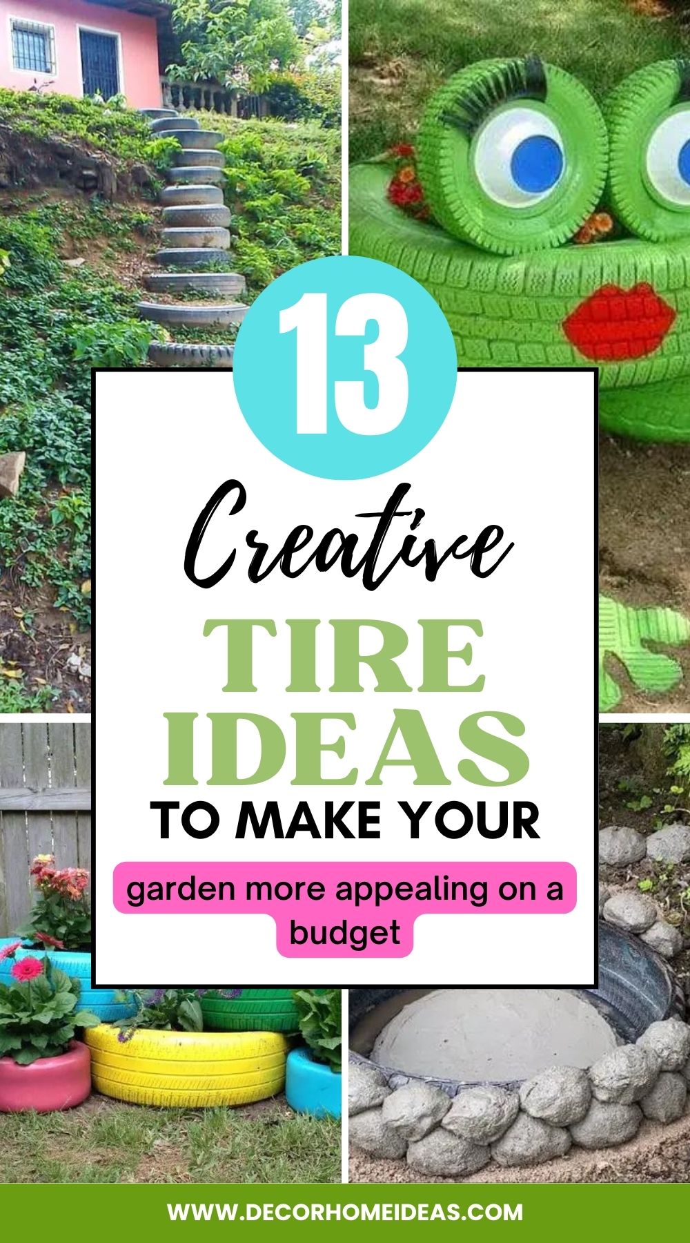Get inspired to create a unique garden with these 13 interesting tire ideas. From planters to furniture, discover how to make the most of your outdoor space.