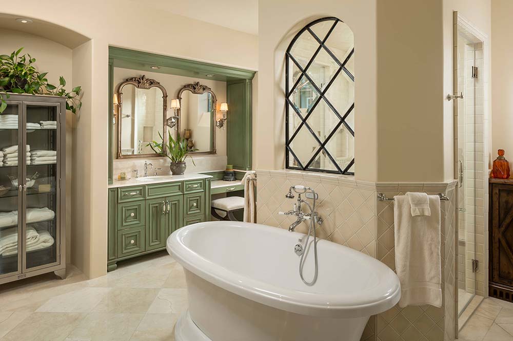 Bathroom With Decorative Lighting