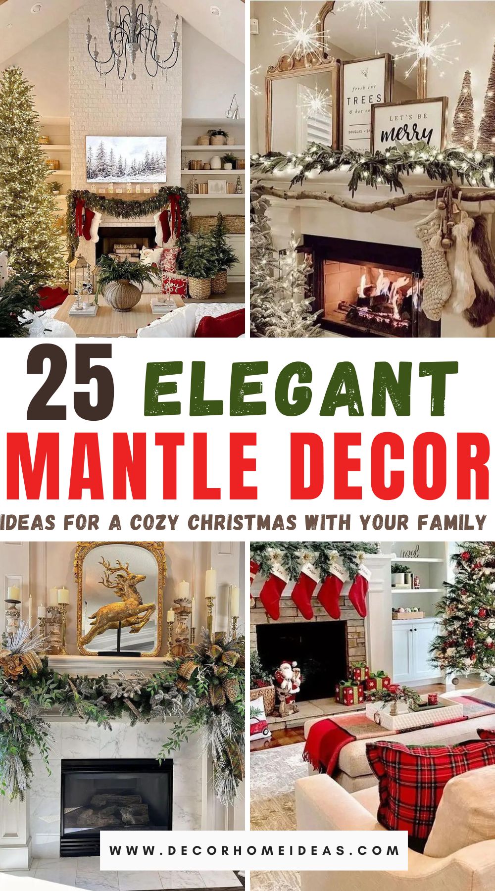 Wondering how to adorn your mantle? Explore 25 charming Christmas mantle decor ideas, from classic garlands to personalized ornaments. Elevate your holiday ambiance now!