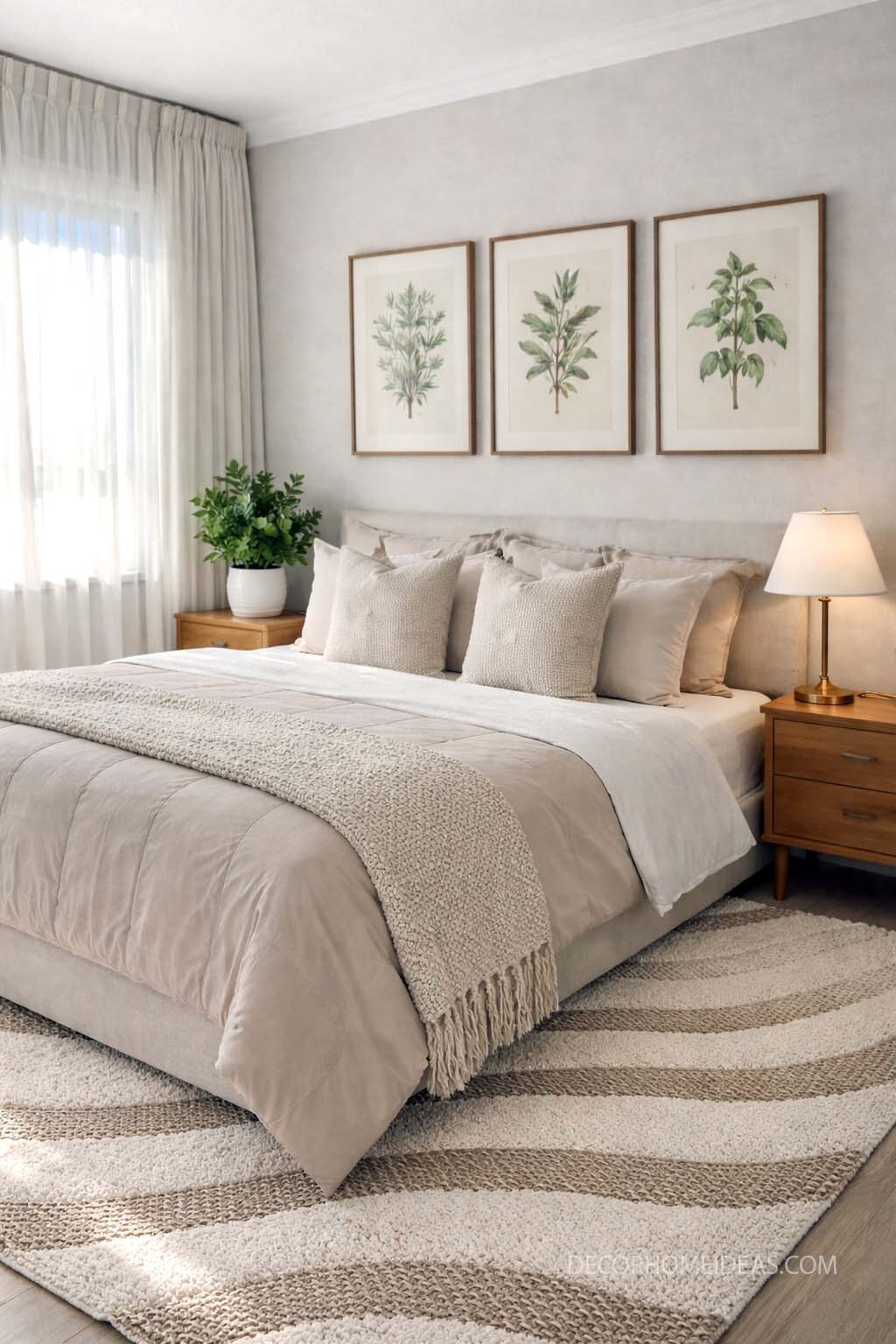 Cozy Neutral Bedroom Decor with Textured Layers