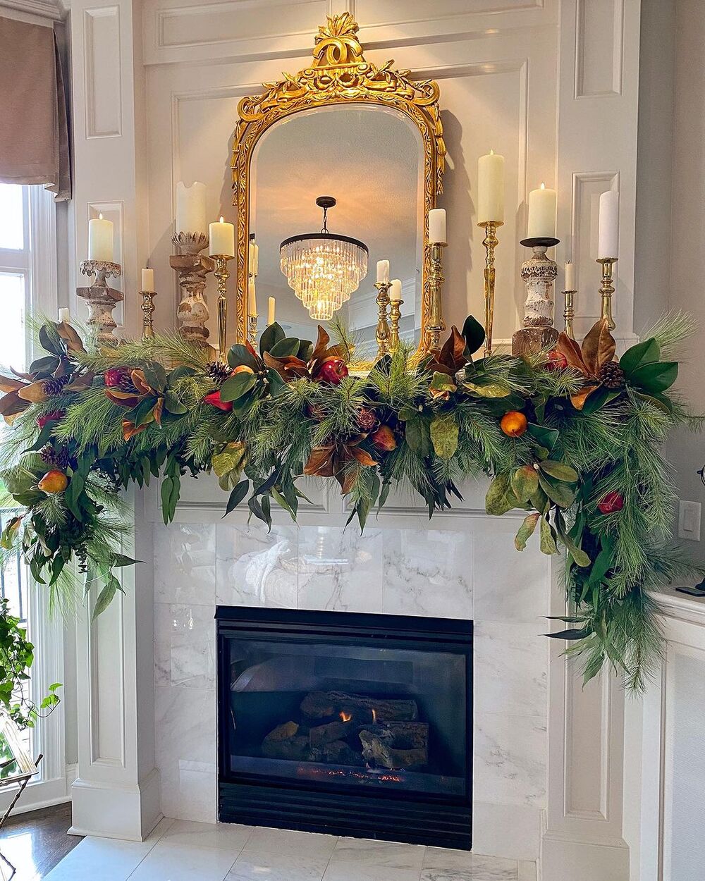 christmas mantle decor 23