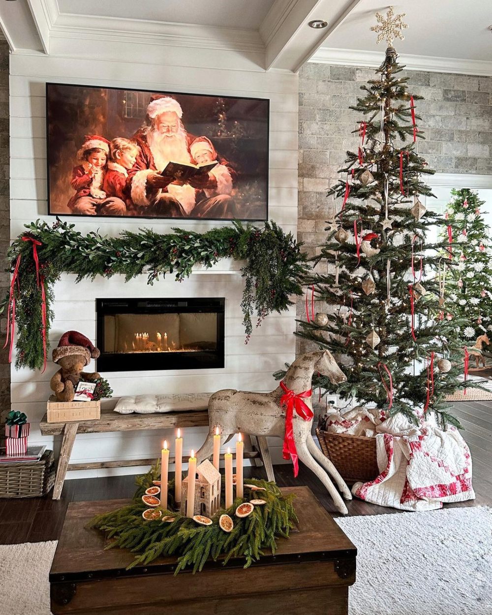 christmas mantle decor 8