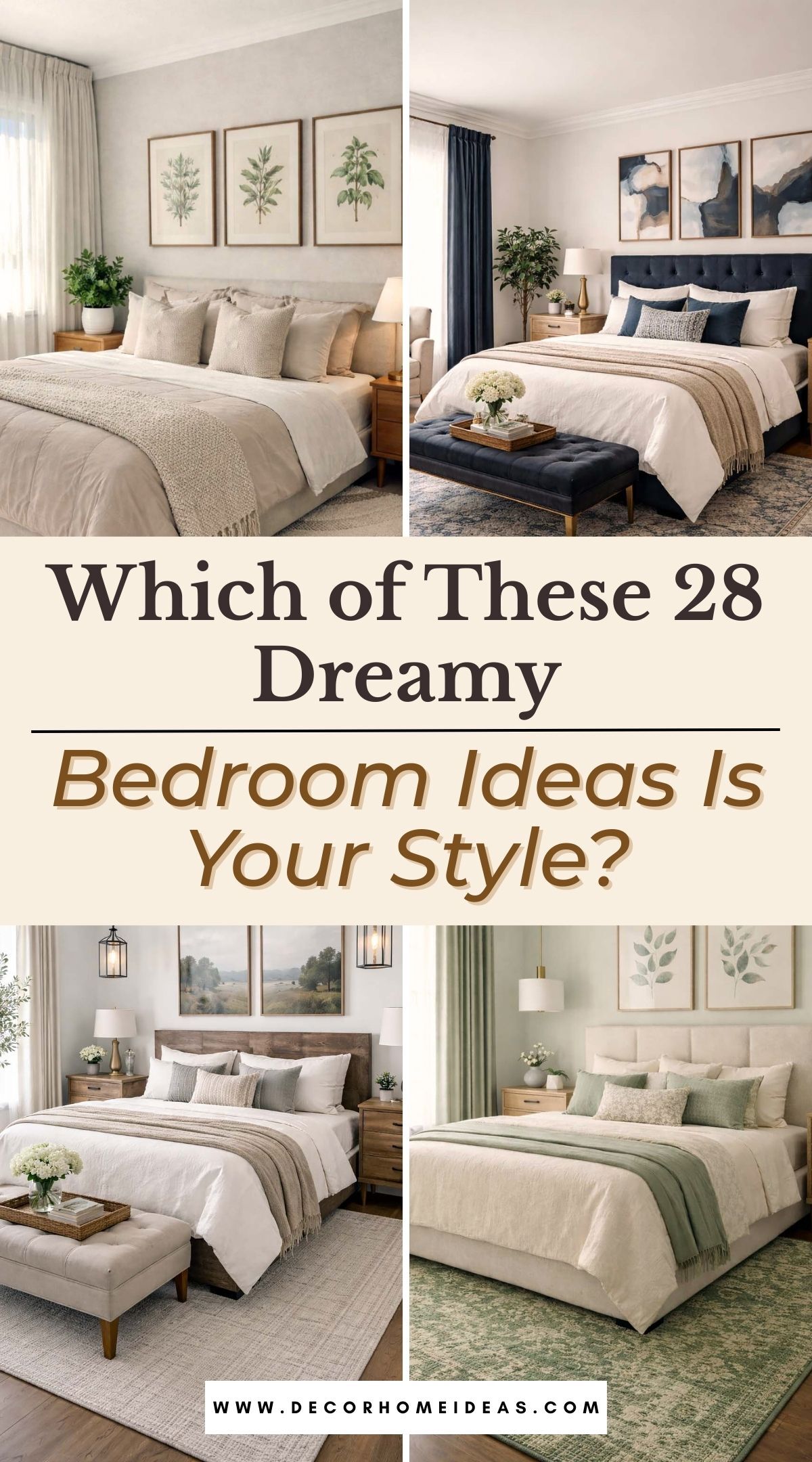 From modern and minimal to soft and cozy, this collection covers every vibe. Scroll through and find the bedroom look that truly fits you.