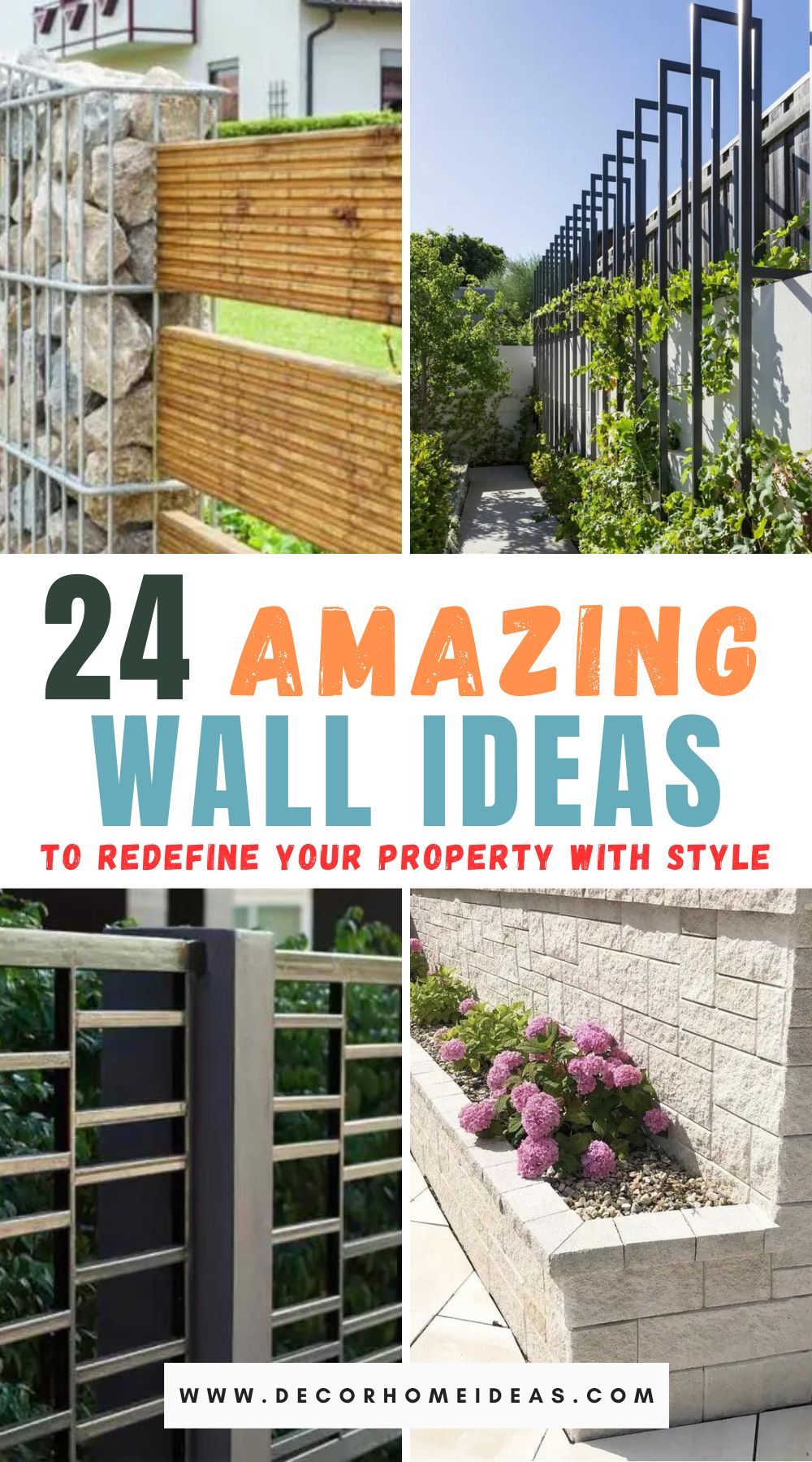 Transform your property with 24 unique wall ideas. Give your walls a fresh look with a variety of styles and designs.