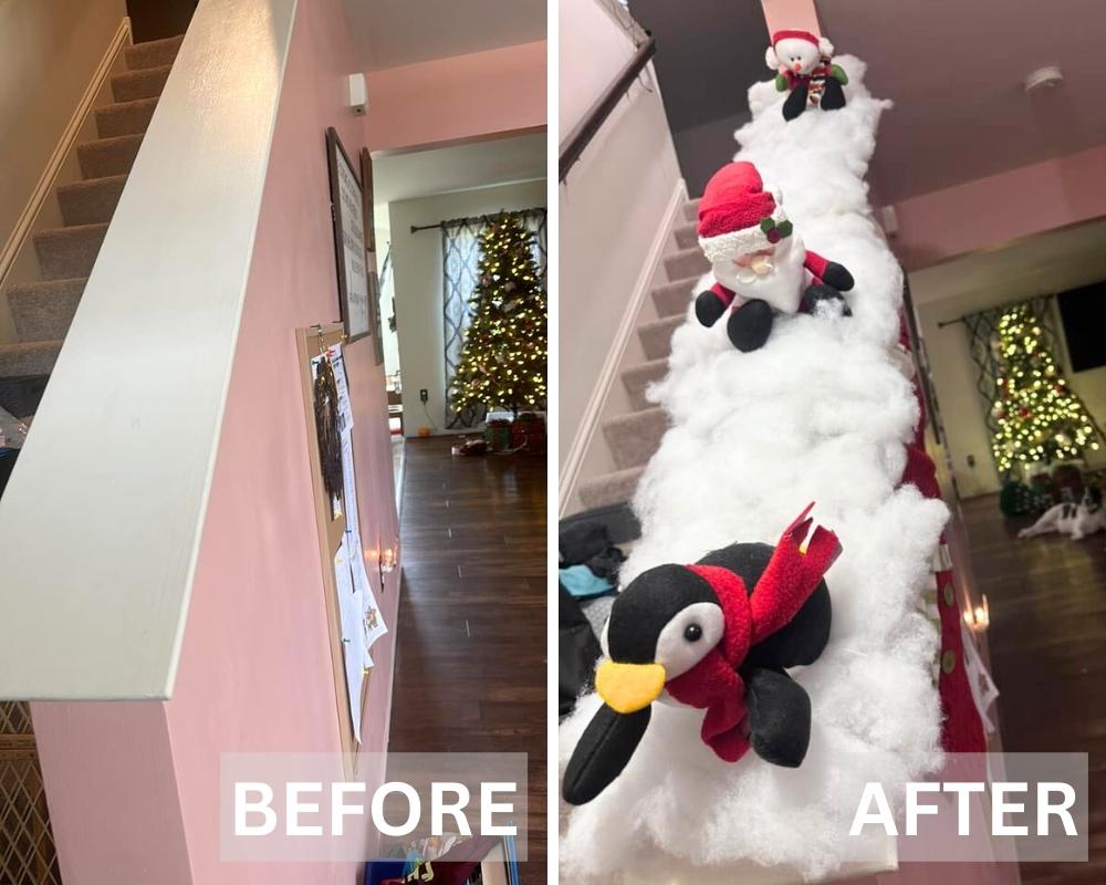 Banister Christmas Decor