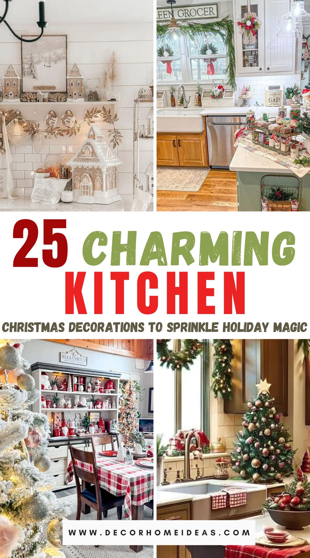 Explore 25 delightful kitchen Christmas decorations that will infuse your cooking haven with festive cheer. From merry wreaths to whimsical ornaments, find inspiration to adorn your kitchen with seasonal warmth and joy.