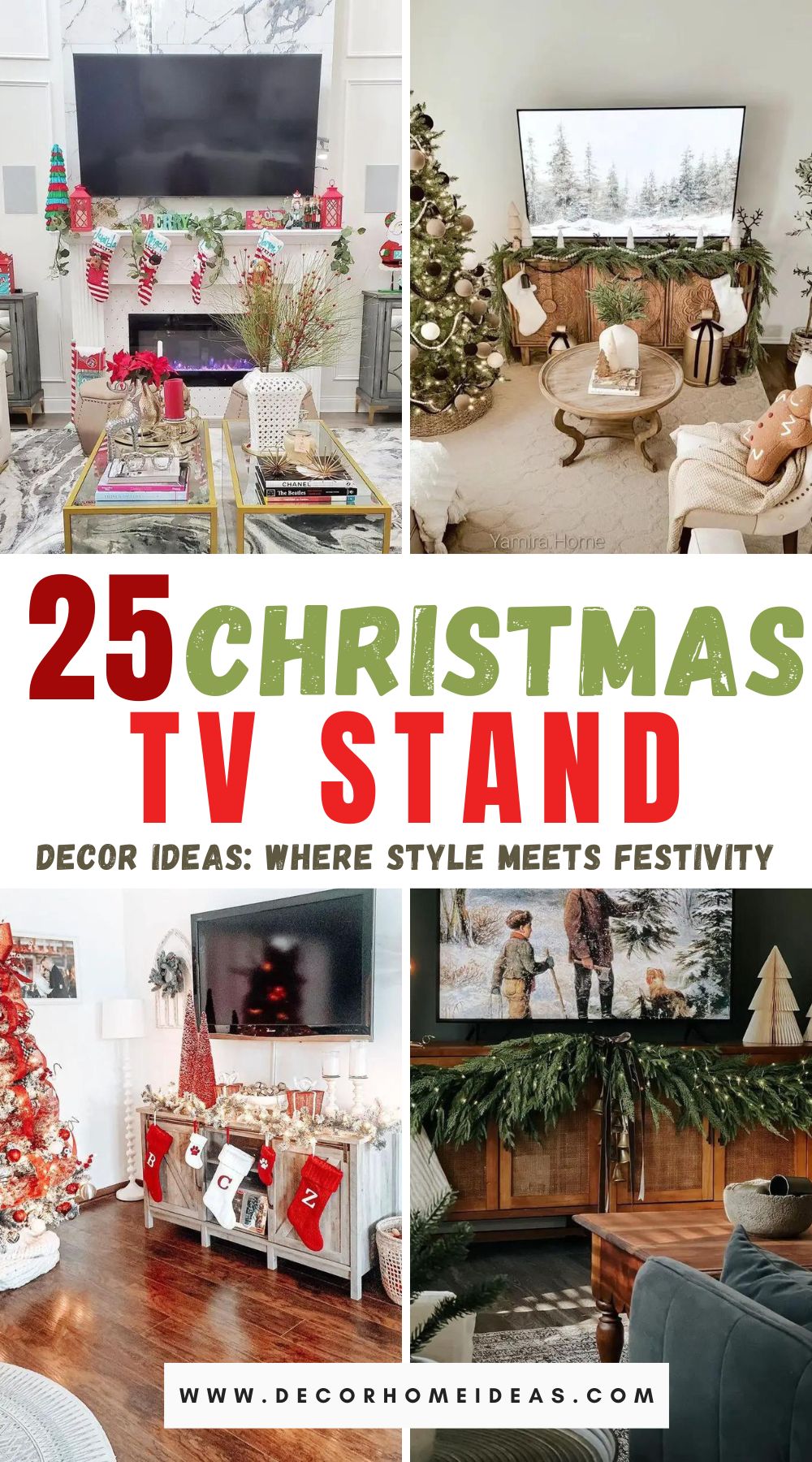 Looking for stylish ways to decorate your TV stand this Christmas? Explore 25 creative ideas for Christmas TV stand decor. Elevate your home's festive ambiance with a touch of creativity.