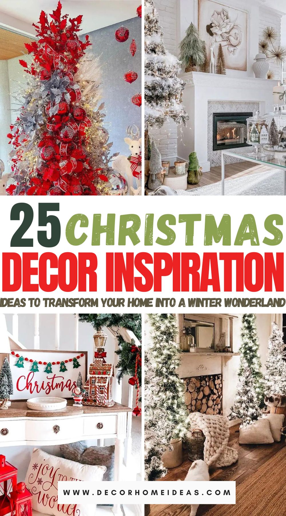 Get inspired with 25 breathtaking Christmas decor ideas to infuse your home with festive magic. From elegant table settings to cozy fireplace mantels, find inspiration to create a captivating holiday ambiance that will enchant family and friends alike.