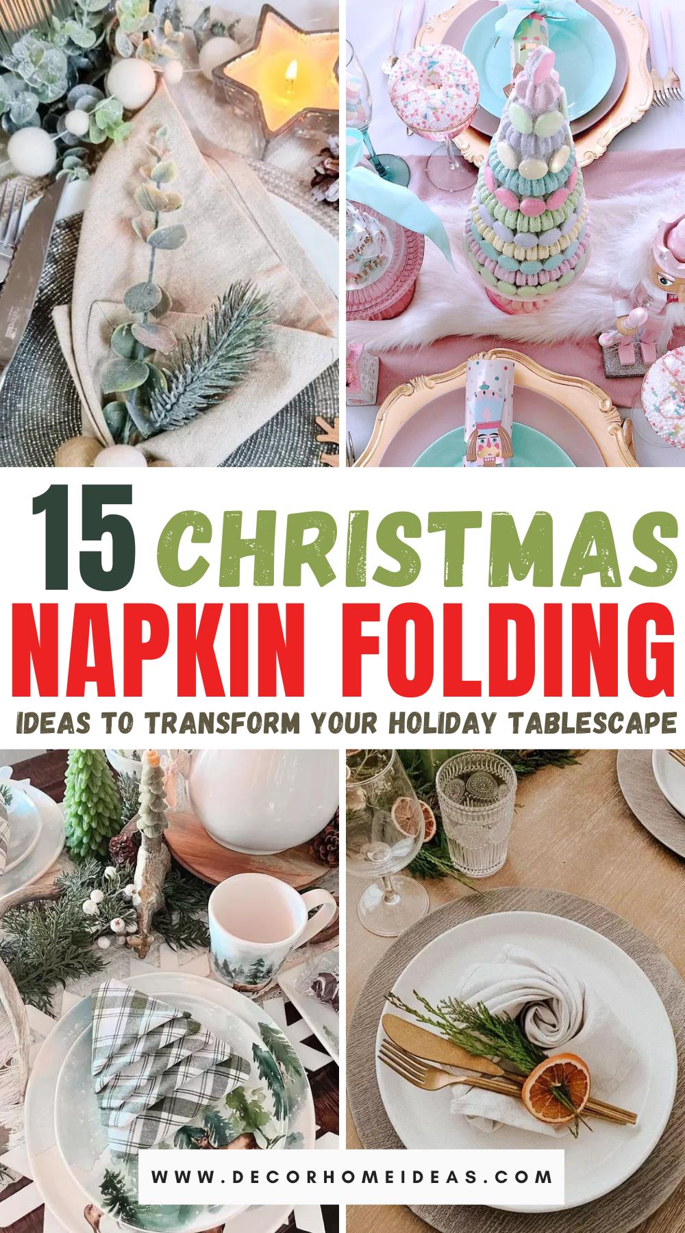 Discover the art of table elegance with our curated collection of 14 napkin folding ideas, designed to elevate your holiday tablescape. From classic folds to creative twists, add a touch of sophistication to your festive gatherings.