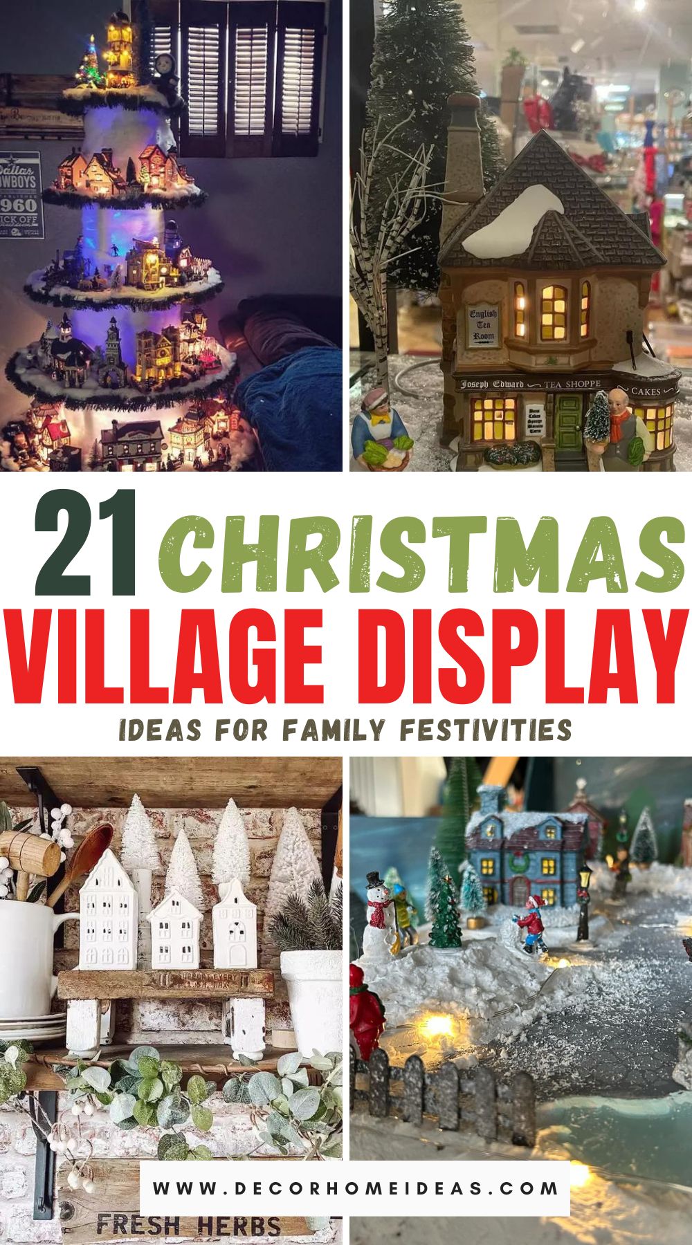 Elevate your festive décor with 22 enchanting Christmas village display ideas that promise to captivate your family's holiday spirit. Explore imaginative setups and bring the magic of the season to your home.