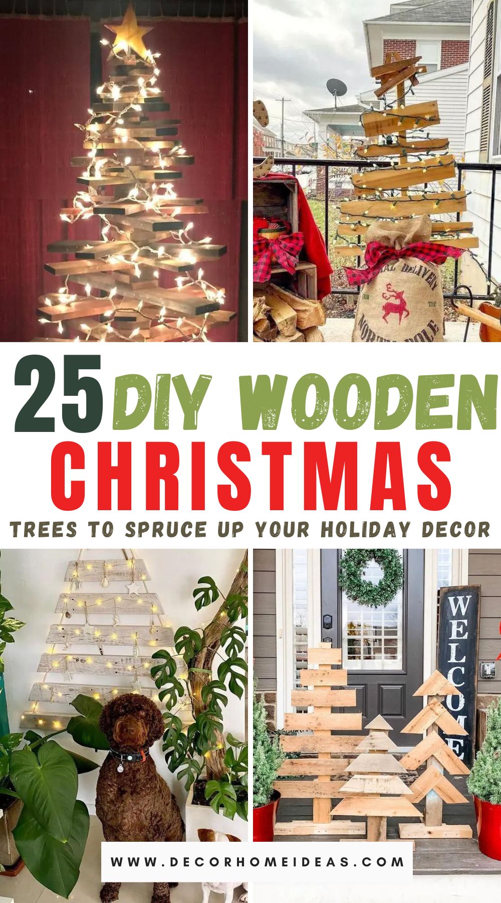 Explore 25 inventive DIY wooden Christmas tree ideas that will add a touch of rustic charm to your holiday decor. From pallets to driftwood, discover inspiration to craft your own unique Christmas trees and infuse your home with cozy and festive vibes.