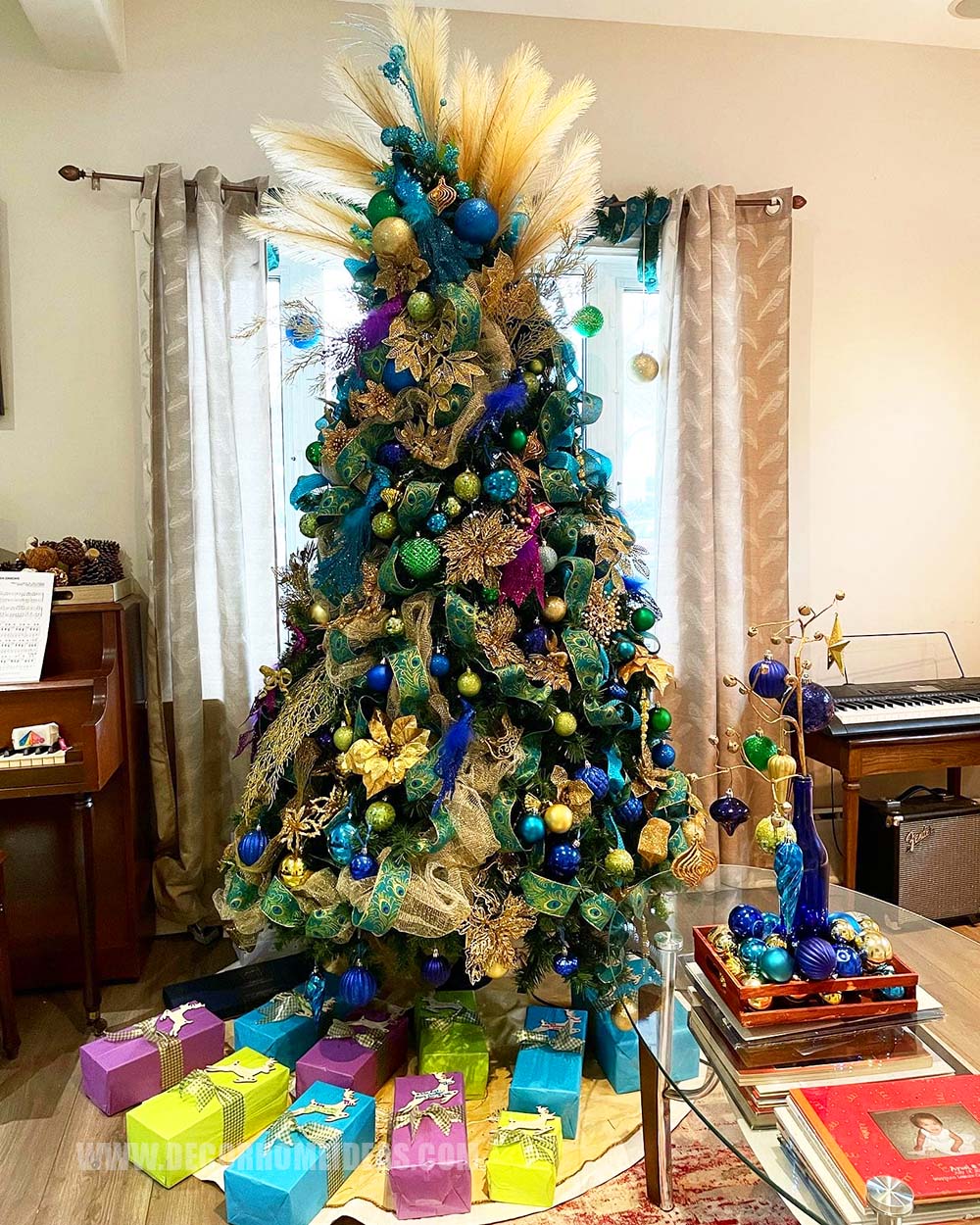 Peacock Christmas Tree