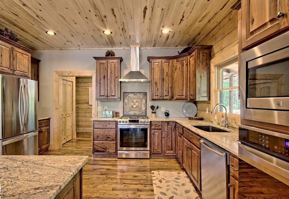 color schemes for kitchens with hickory cabinets 5