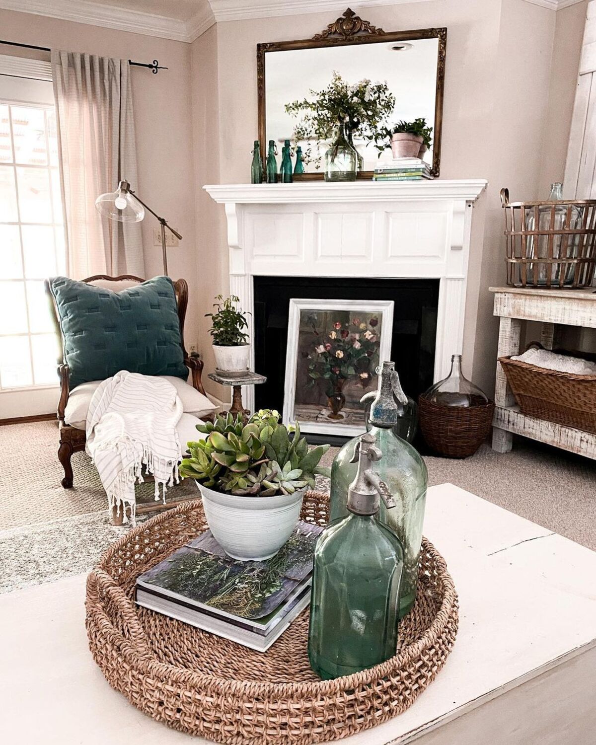 spring mantel decorating ideas 13