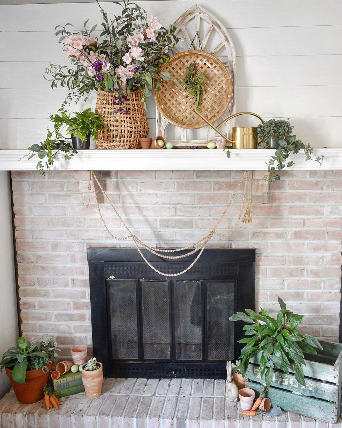 spring mantel decorating ideas 5