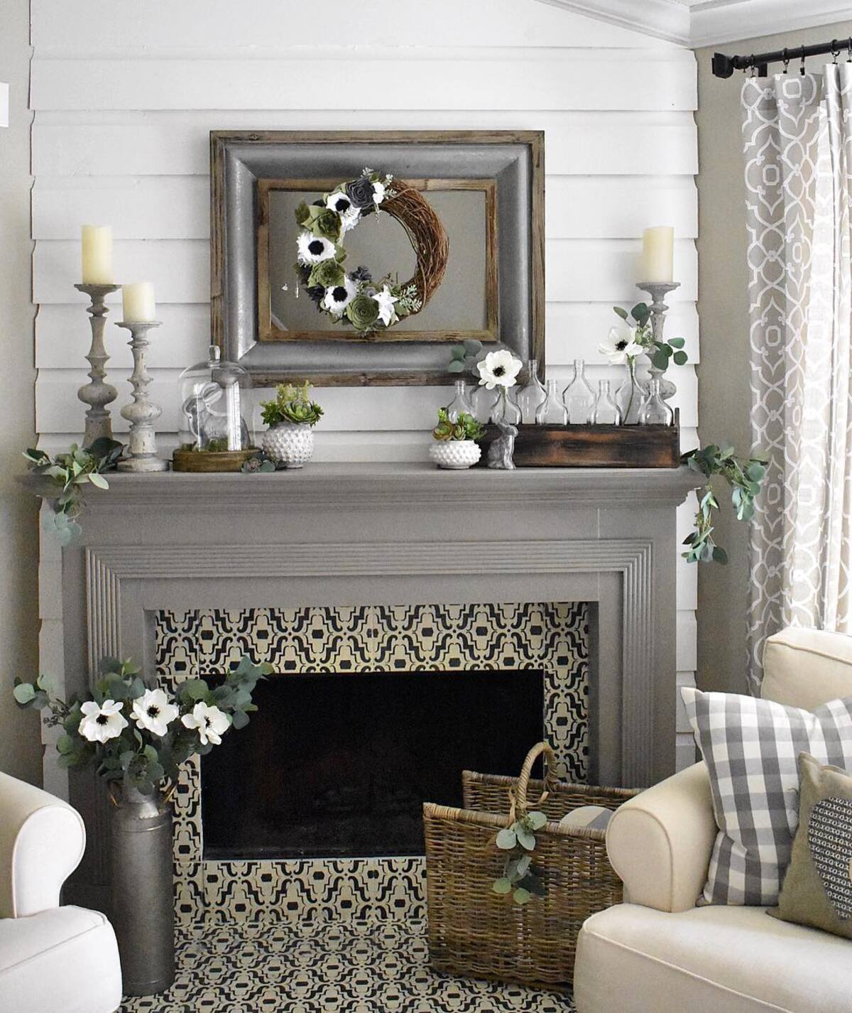 spring mantel decorating ideas 6