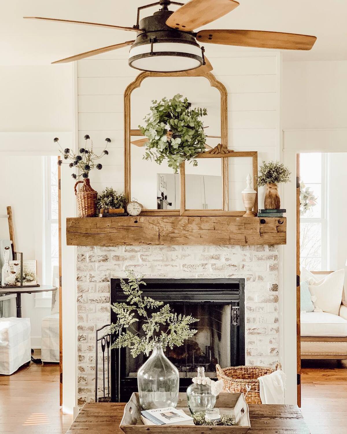 spring mantel decorating ideas 9