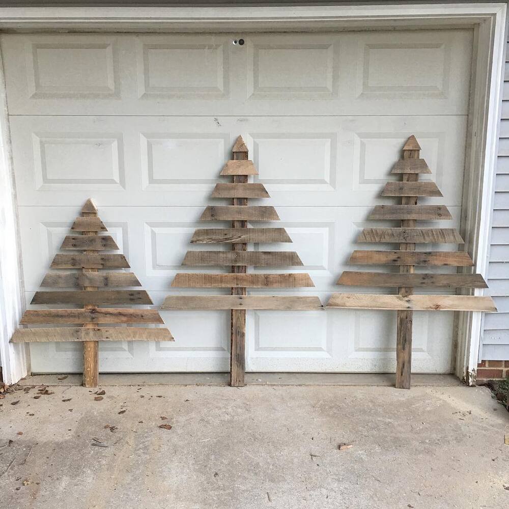 wooden christmas trees diy 4