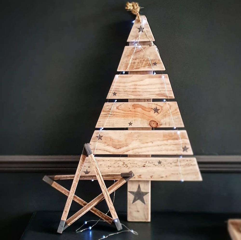 wooden christmas trees diy 6