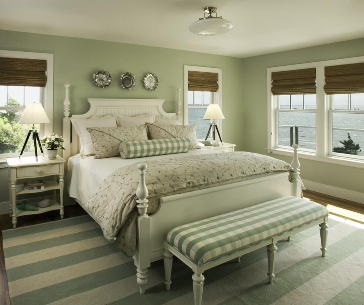 12 sage green and cream bedroom 1
