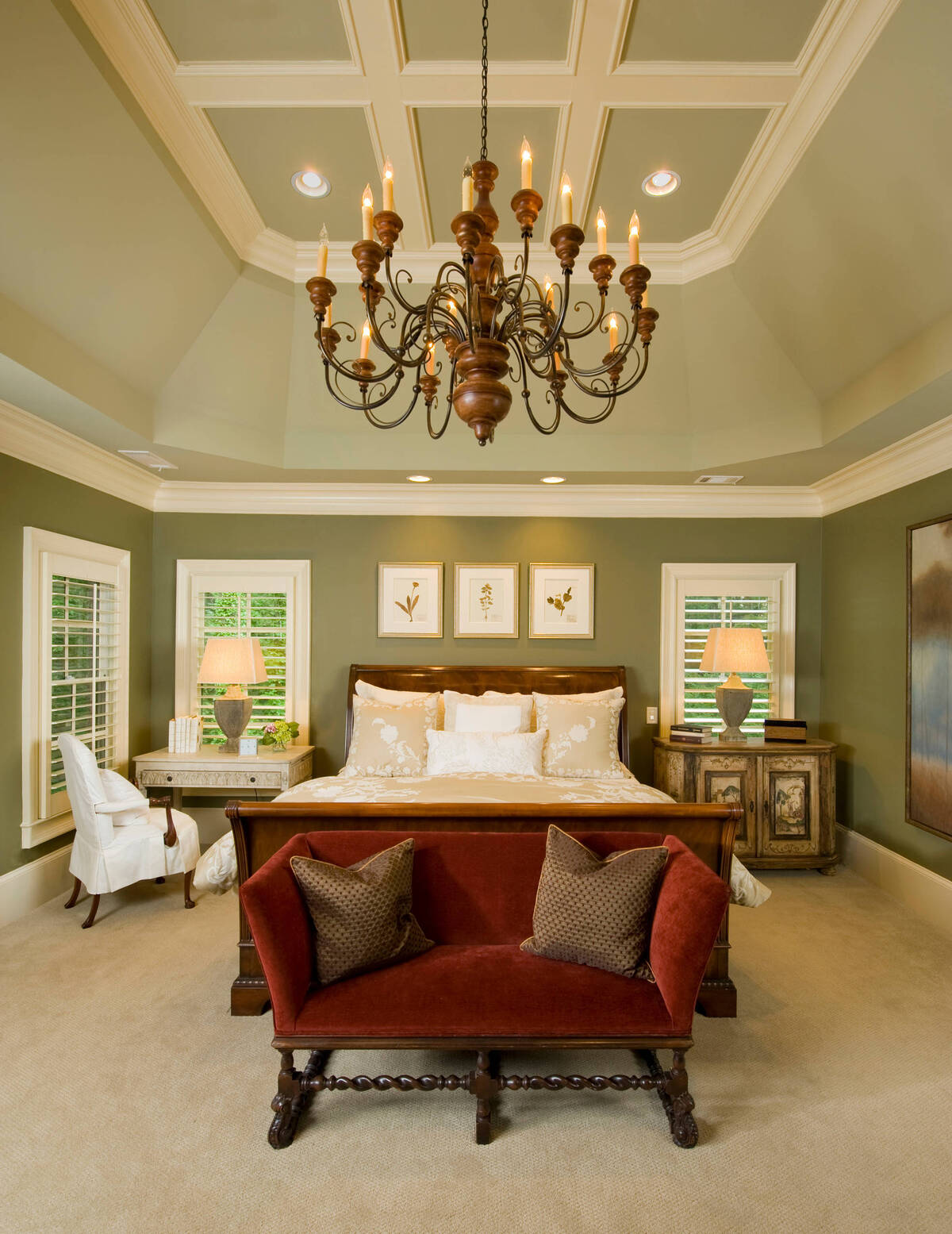 12 sage green and cream bedroom 10