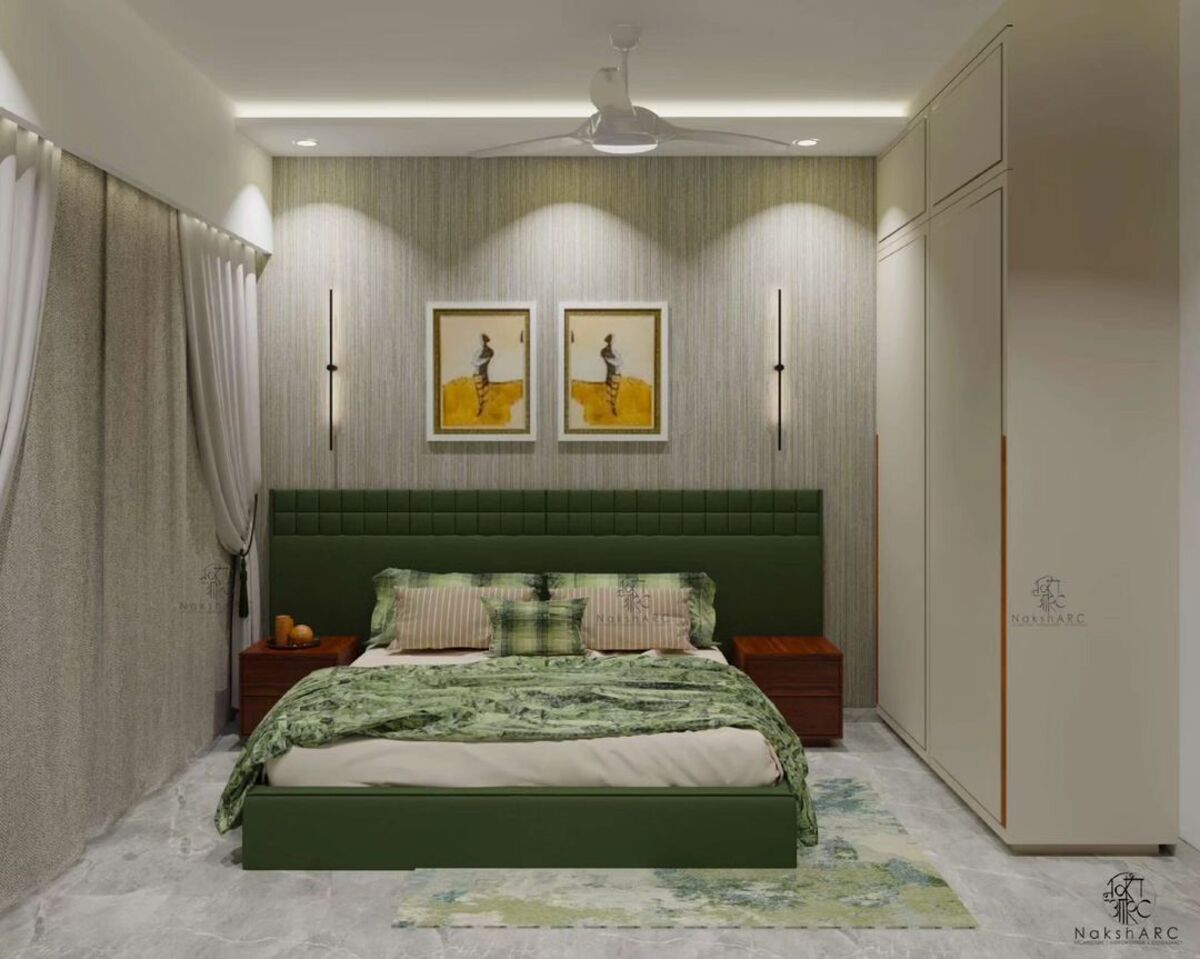 12 sage green and cream bedroom 6