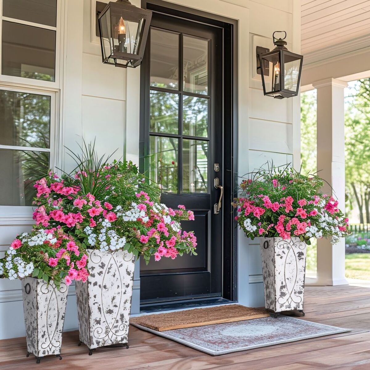 20 front porch flower pots 1