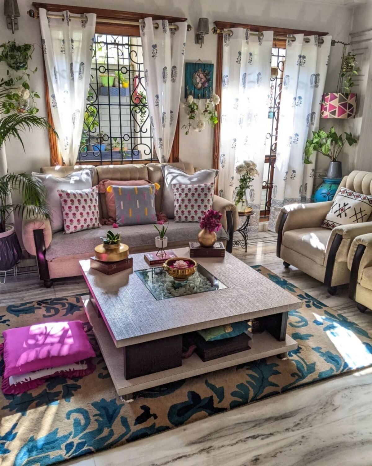 25 bohemian style living room 2