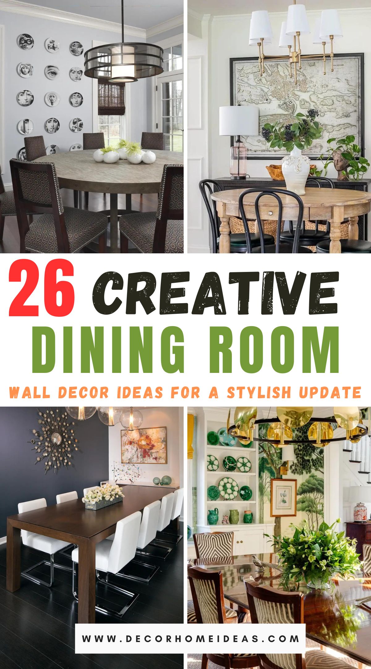 Transform your dining room with these 26 innovative ideas to revamp your walls. From creative artwork arrangements to unique decor concepts, discover inspiring solutions that breathe new life into your dining space.