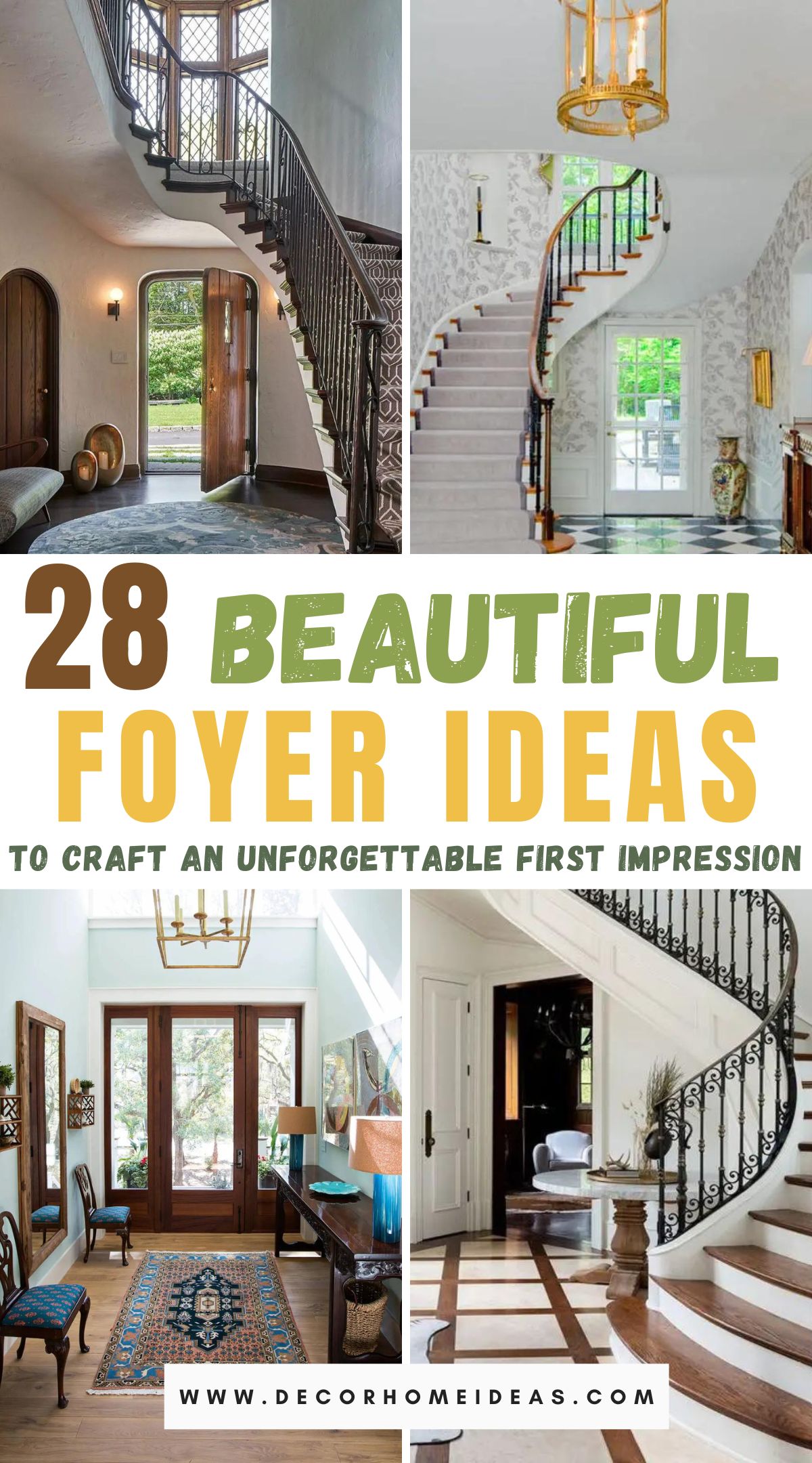 Craft an unforgettable first impression with these 28 foyer ideas that set the tone for your home's style and hospitality. Explore design inspirations to create a welcoming and memorable entryway.