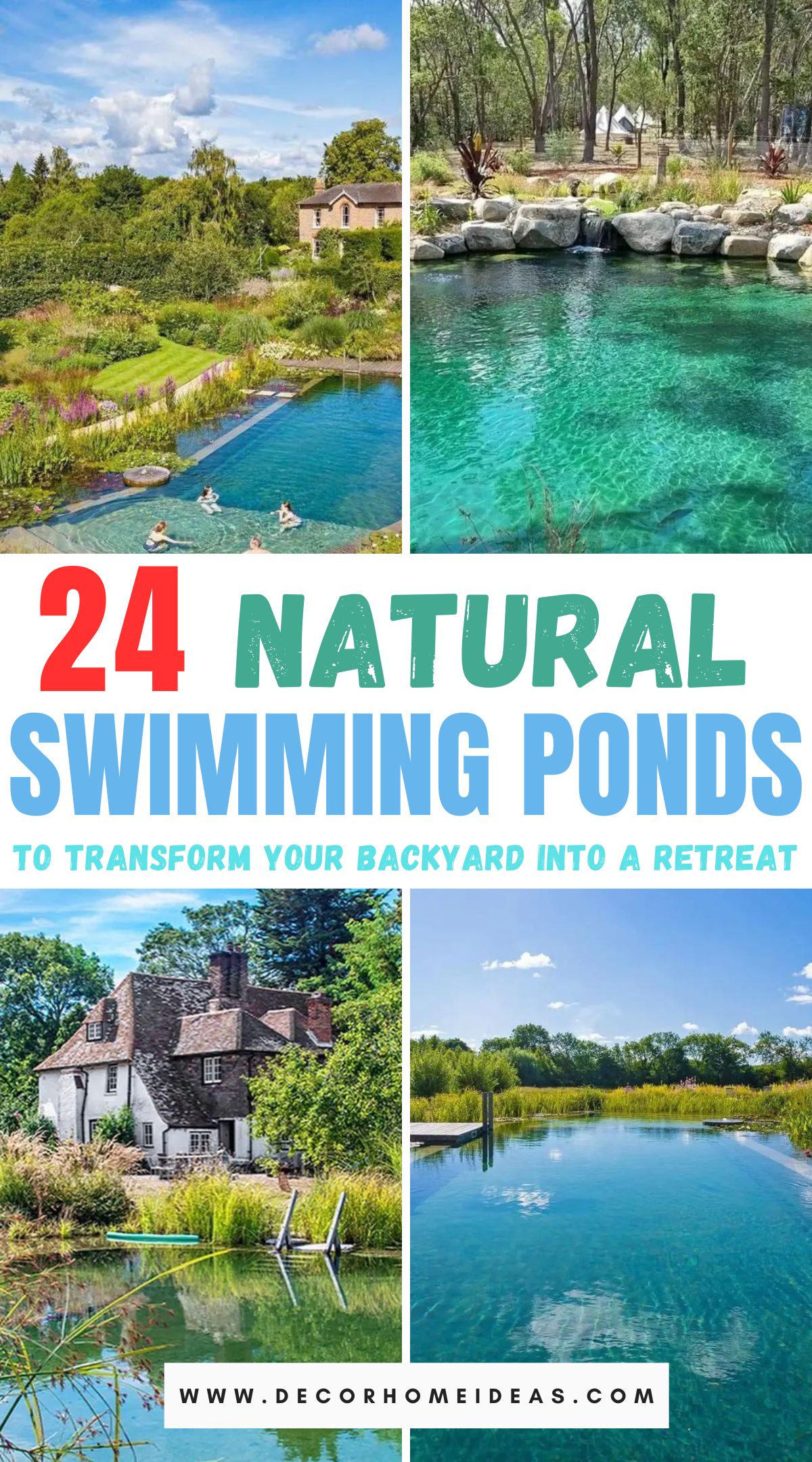 Immerse yourself in the beauty of nature with our collection of 24 enchanting natural swimming ponds. Explore these serene retreats that seamlessly blend the allure of water and the tranquility of the outdoors, creating the perfect relaxation spots for your escape.