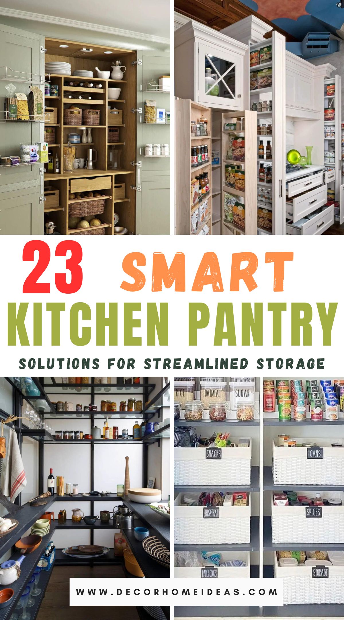 Maximize your kitchen storage efficiency with these 23 smart pantry ideas. Explore innovative solutions to keep your pantry organized and functional, ensuring you have everything you need at your fingertips.