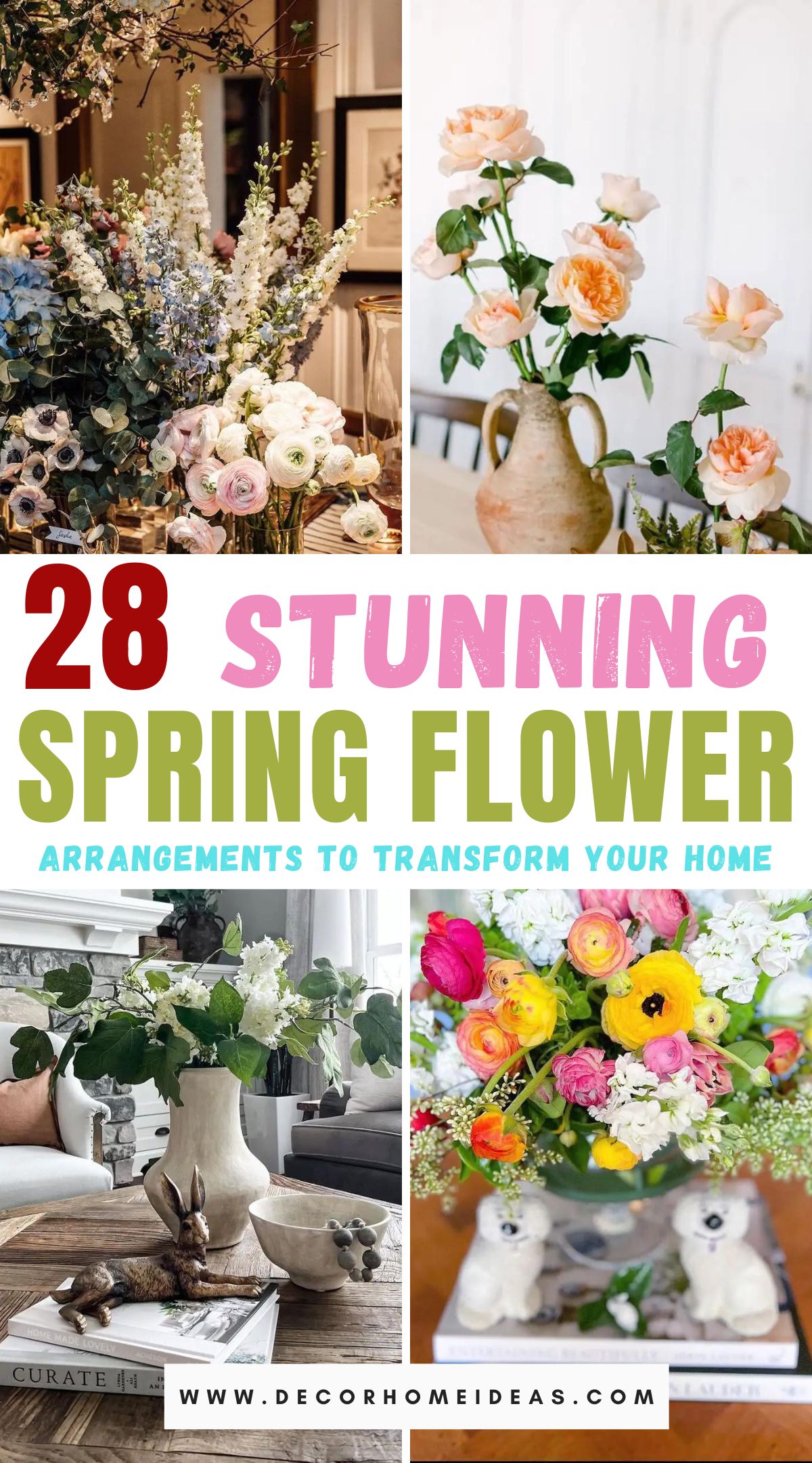 Embrace the beauty of spring with our collection of 28 captivating floral arrangements that will elevate your space. Dive into a world of vibrant blooms, fresh color palettes, and creative designs, as you discover the perfect inspiration to infuse the essence of spring into your home.