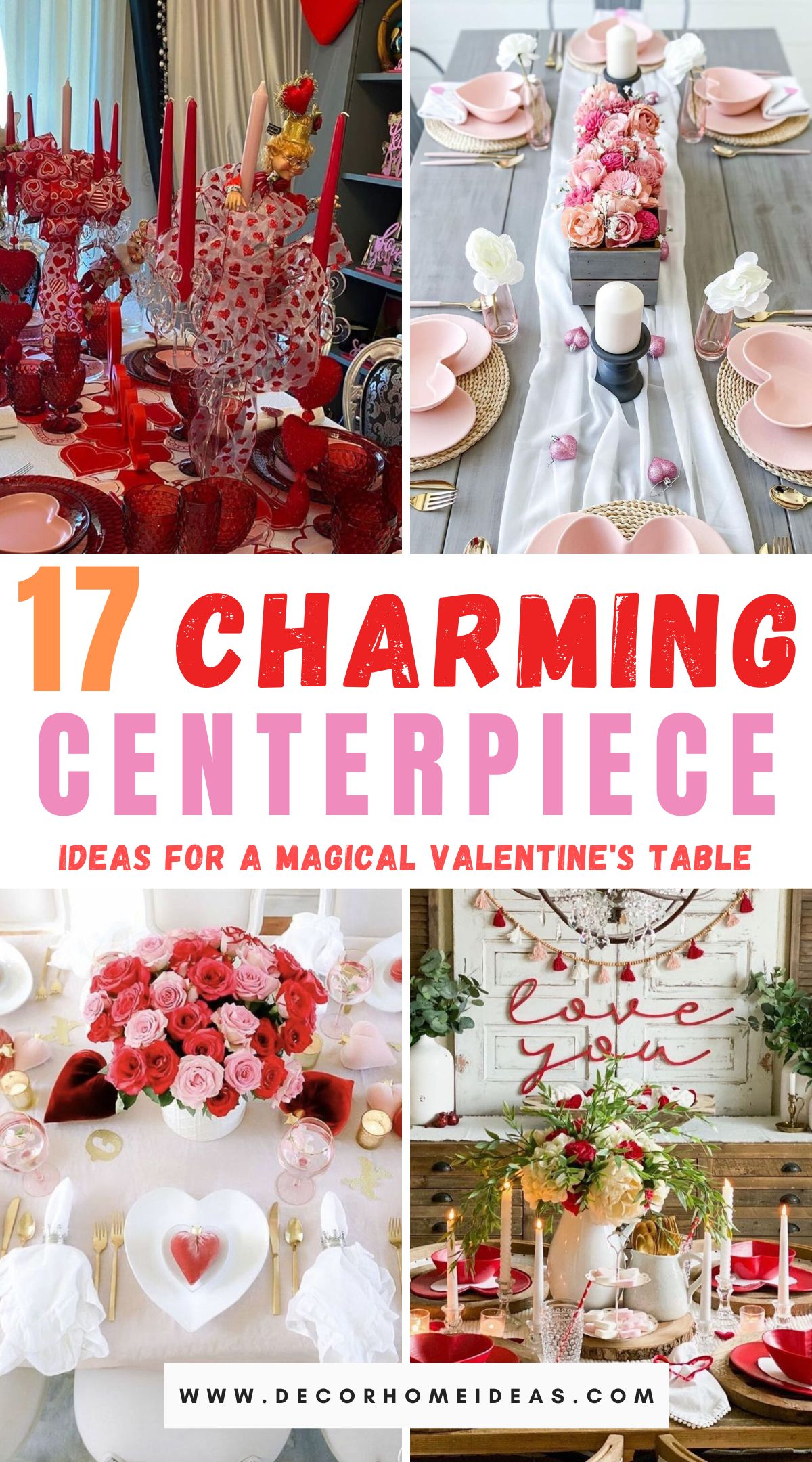 Charm your Valentine with these 17 romantic table centerpieces. Explore captivating and elegant decor ideas that set the stage for a memorable and intimate dining experience.