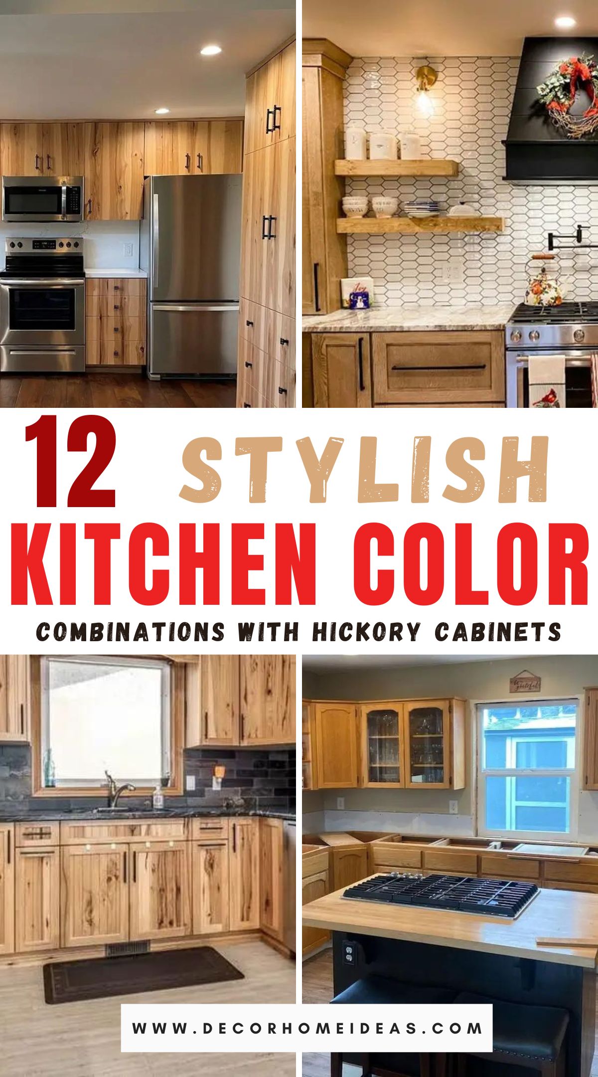 Color Combinations for Kitchen With Hickory Cabinets