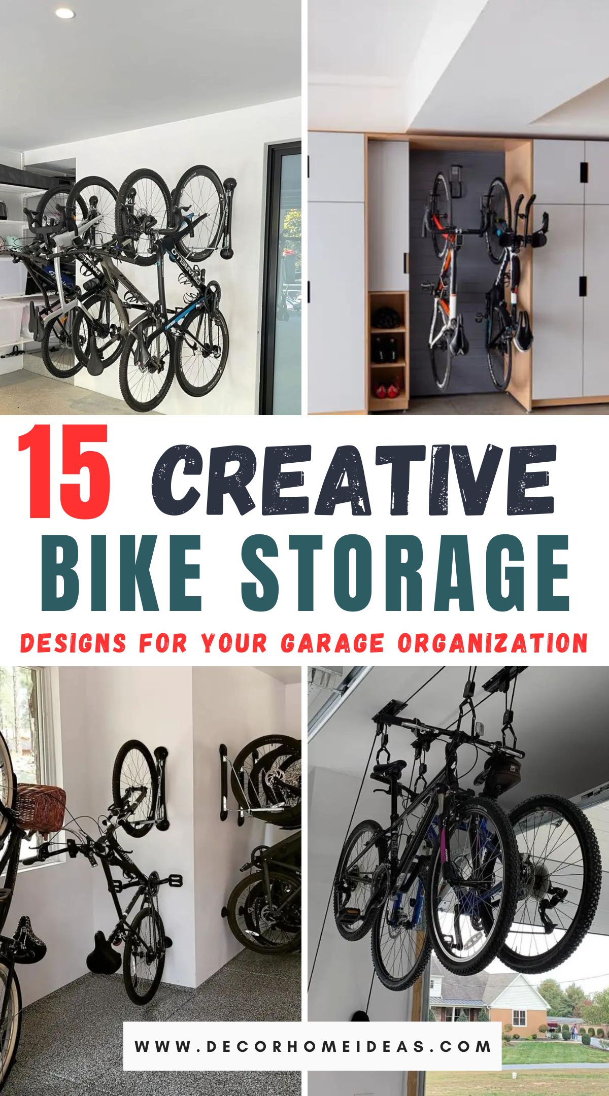 Optimize your garage space with these 15 ingenious bike storage solutions. Discover creative ways to keep your bicycles organized and out of the way while maximizing your storage efficiency.