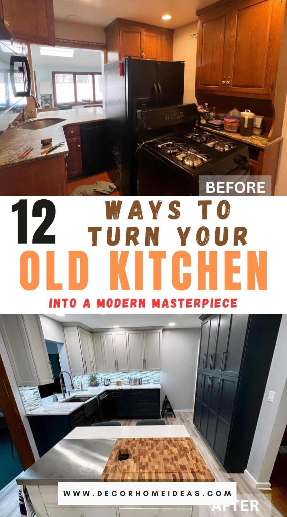 Kitchen Remodel Old To Modern