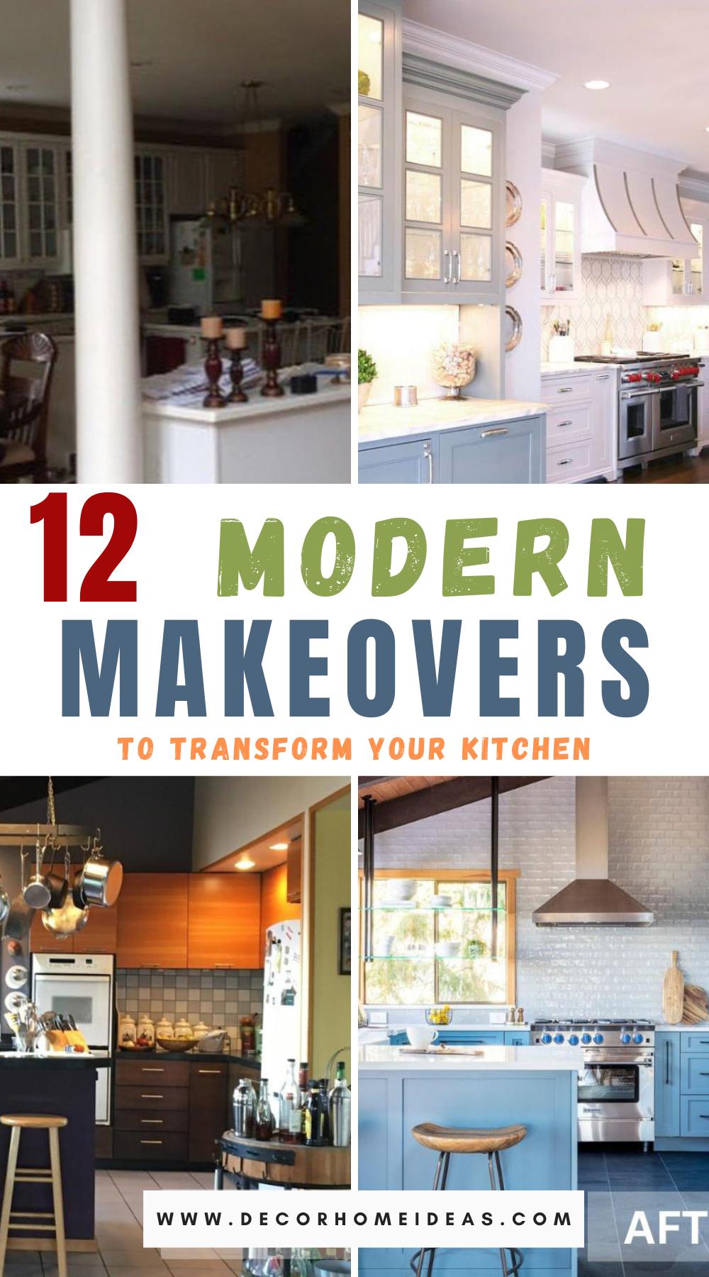 Revitalize your kitchen with these 12 modern makeovers that will transform your cooking space into a contemporary masterpiece. Explore sleek design ideas and innovative solutions for a stylish and functional kitchen.