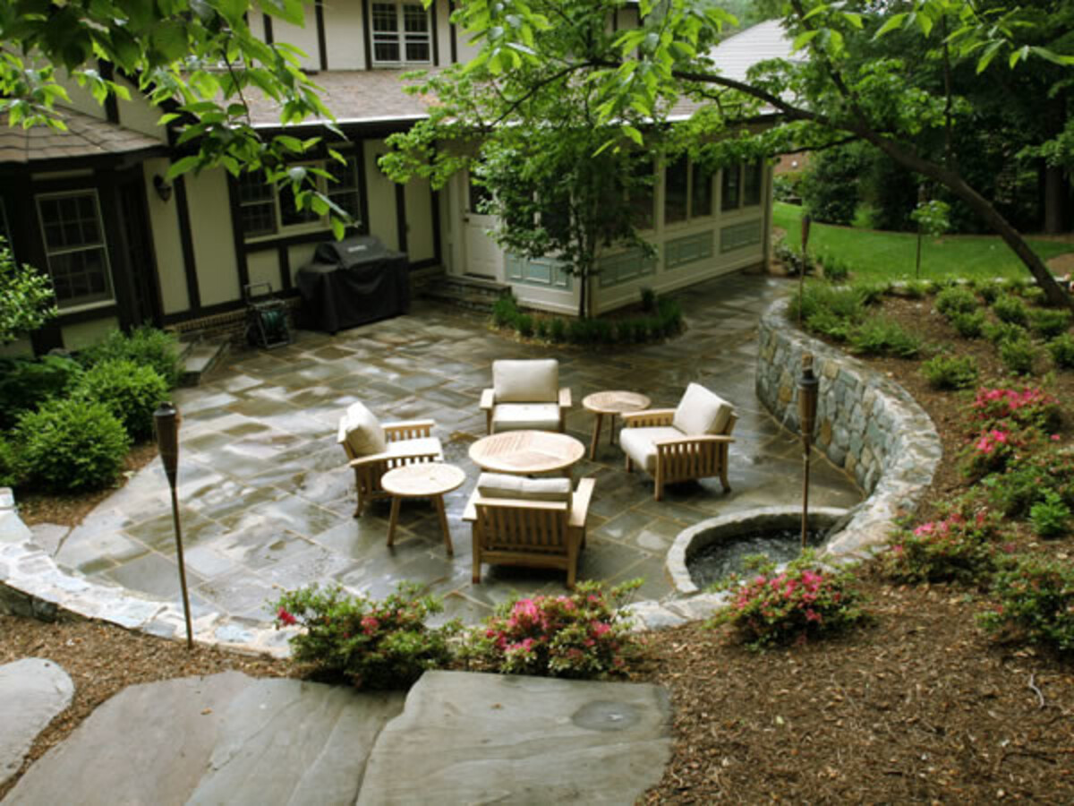 19 backyard cement patio ideas 6