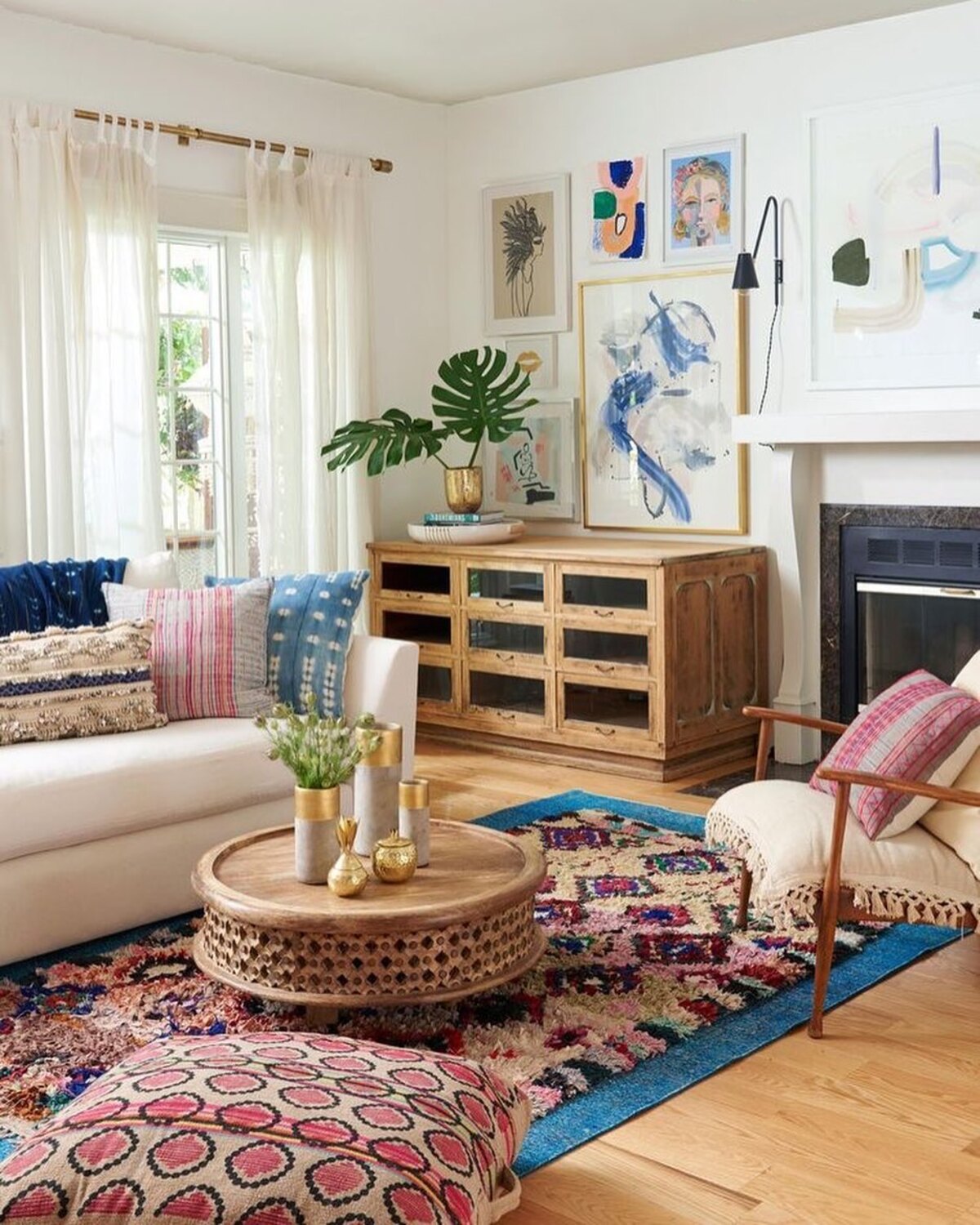 25 bohemian style living room 25