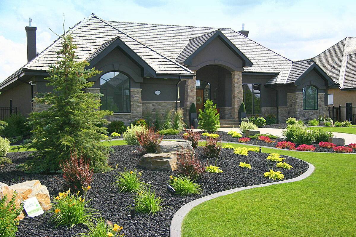 26 rock landscaping ideas front yard 16