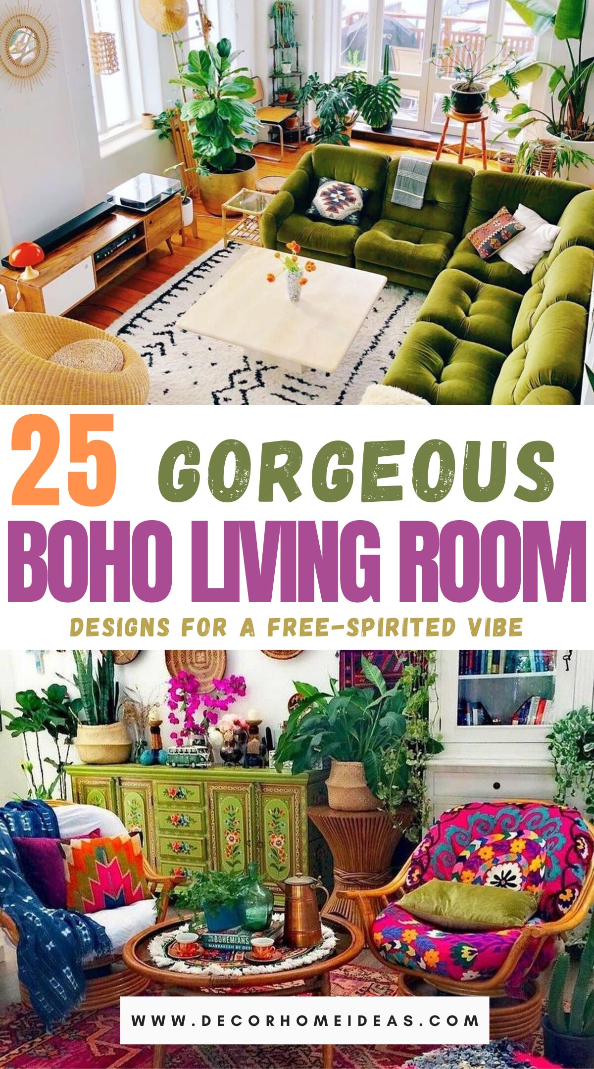 Best Bohemian Style Living Room Ideas