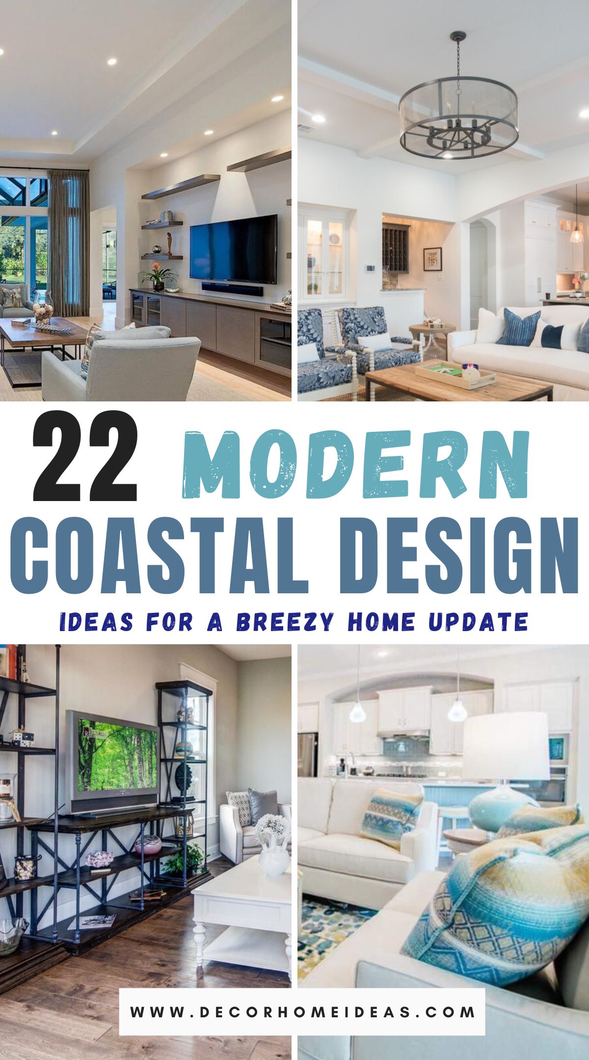 Transform your space with these 22 fresh and inspiring ideas for modern coastal interior design. From serene color palettes to natural textures, explore innovative ways to evoke the beauty and tranquility of coastal living in your home.