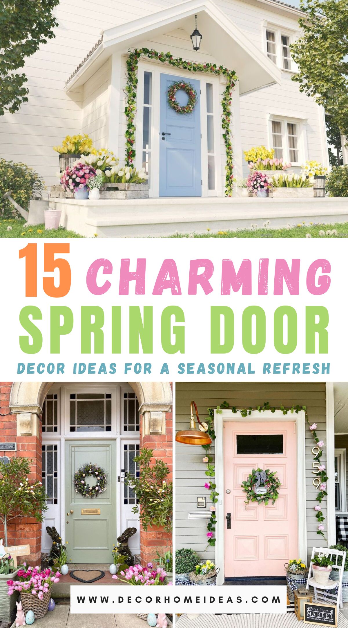 Best Spring Door Decorations and Ideas