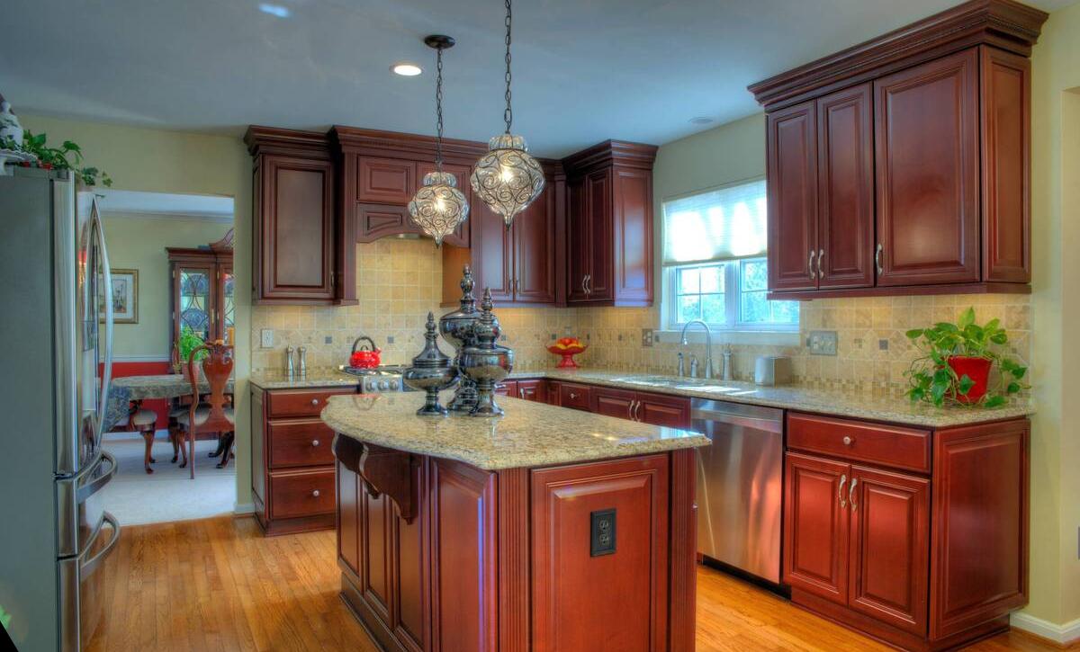 Cherry Cabinet Kitchen Color Schemes