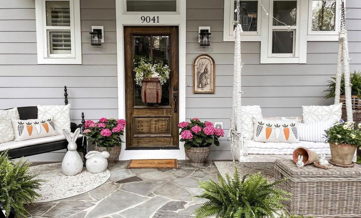 Front Porch Flower Pots Ideas