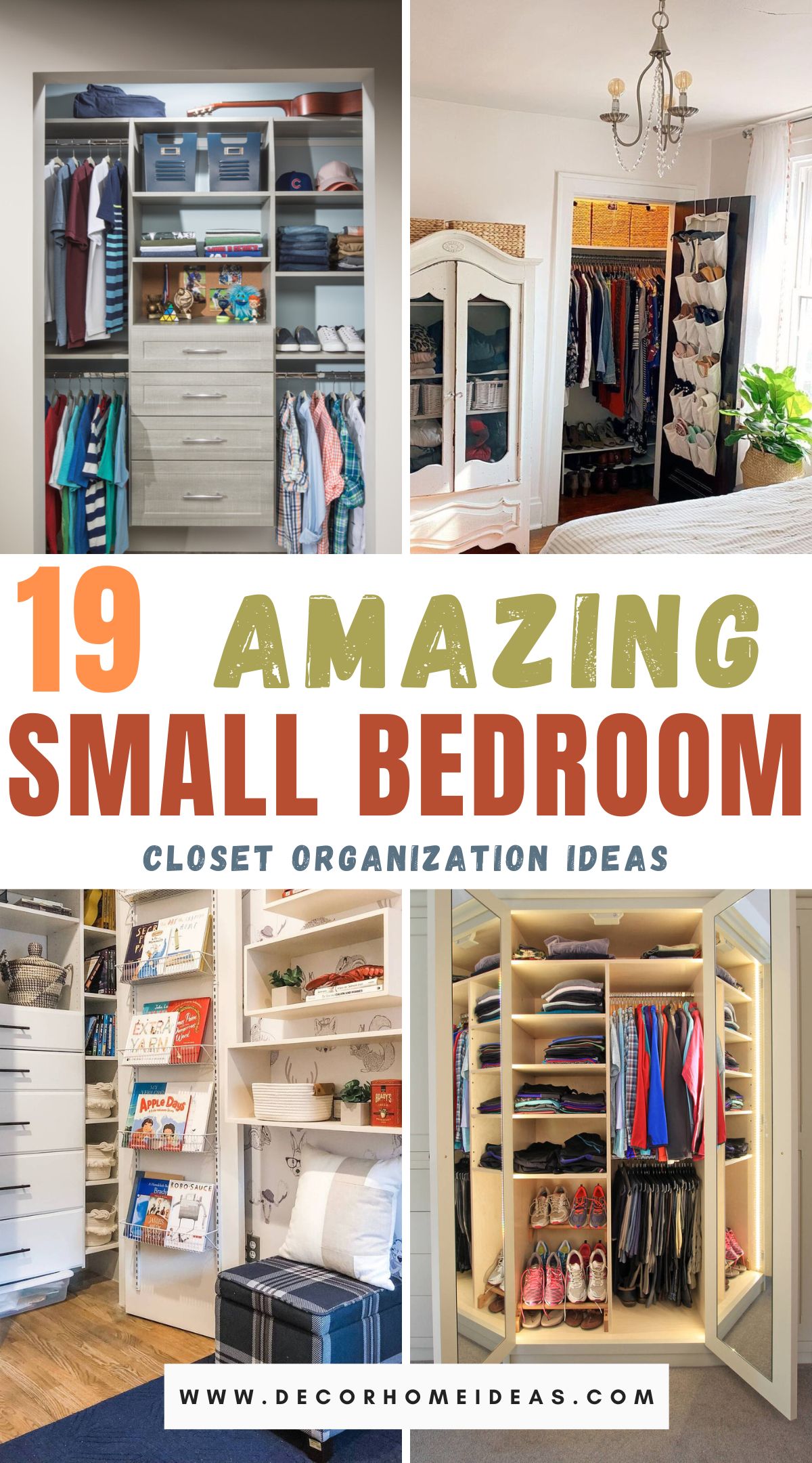 Maximize your small bedroom closet space with these 19 ingenious ideas. From clever storage solutions to space-saving organization hacks, discover how to make the most of every inch in your closet for a tidy and functional storage area.